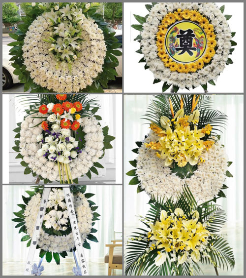 广东梅州市五华县周江镇利洋村花圈速递