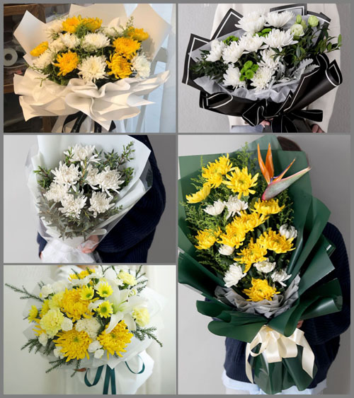 广东梅州市五华县周江镇利洋村白事花束代送